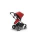 Thule Sleek piros babakocsi + mózeskosár