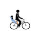 Thule RideAlong Lite világosszürke hátsó kerékpáros gyermekülés